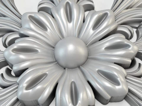 3D stl model of a flower for CNC router 3D print model 3D Принт Модель