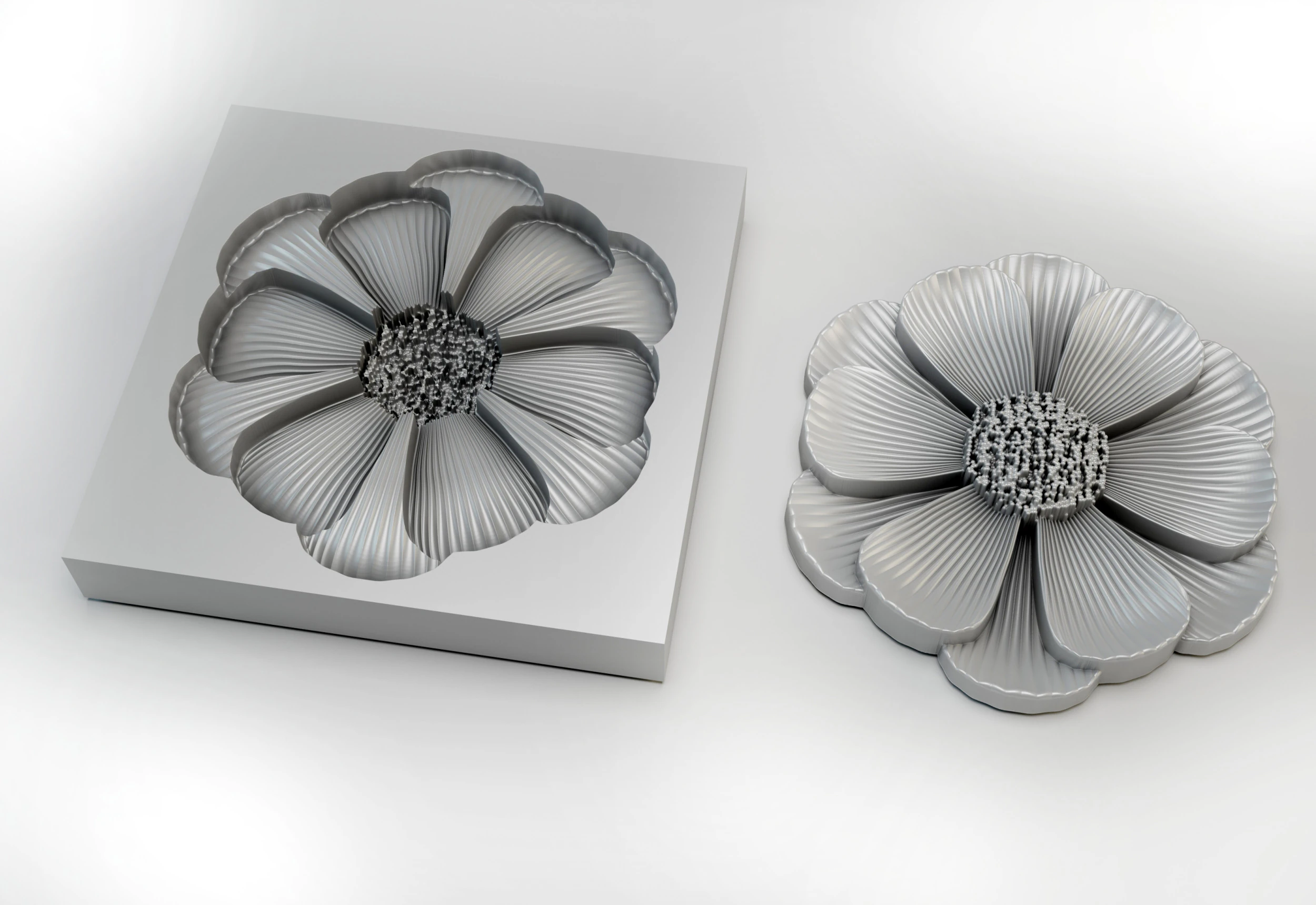 Flor - molde de silicone para impressora 3D em formato stl Modelo de Impressão 3D .c4d .max .obj .3ds .fbx .stl .blend 