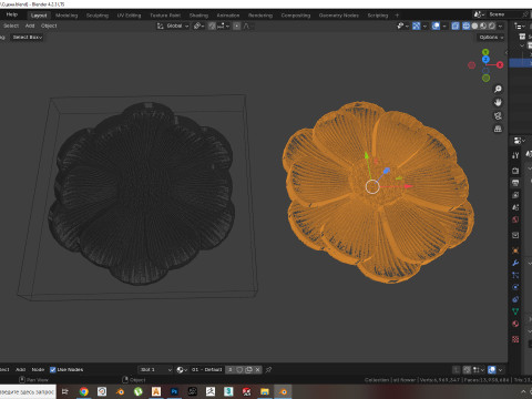 Flower - silicone mold for 3D printer in stl format 3D Принт Модель