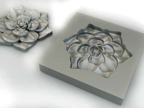Flower - silicone mold for 3D printer in stl format Modelo de impresión 3D