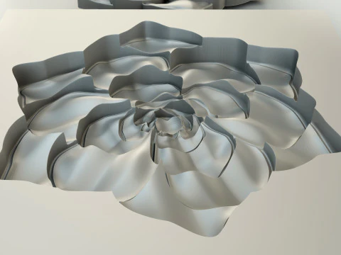 Flower - silicone mold for 3D printer in stl format 3D Print Model