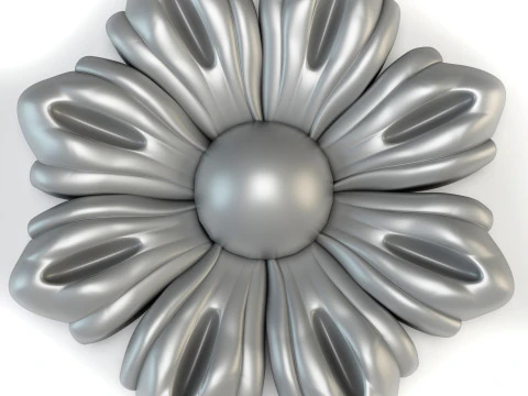 MODELLO 3D STL DI UN FIORE PER ROUTER CNC o stampa 3D Modello di stampa 3D