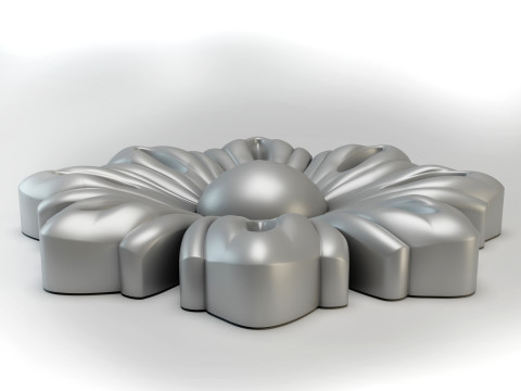 3D STL MODEL OF A FLOWER FOR CNC ROUTER or 3D printing Modelo de impresión 3D