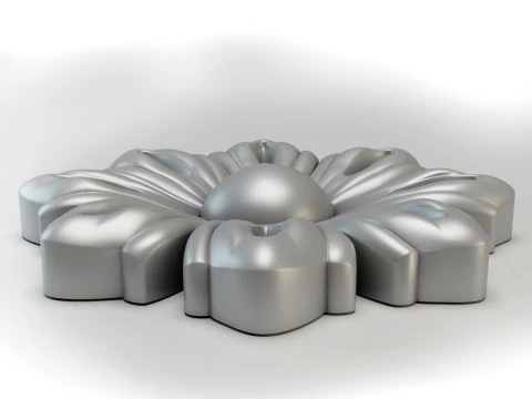 MODELLO 3D STL DI UN FIORE PER ROUTER CNC o stampa 3D Modello di stampa 3D