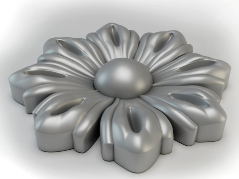 3D STL MODEL OF A FLOWER FOR CNC ROUTER or 3D printing Modelo de impresión 3D