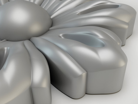 3D STL MODEL OF A FLOWER FOR CNC ROUTER or 3D printing Modelo de impresión 3D