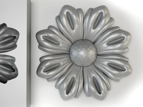 Flower - Silicone or Plaster Mold 3D Print Model 3D Print Model