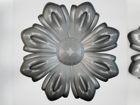 Flower - Silicone or Plaster Mold 3D Print Model 3D Print Model