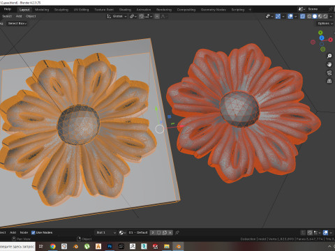 Flower - Silicone or Plaster Mold 3D Print Model 3D Print Model