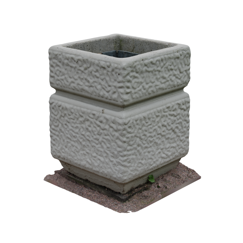 3D Scan of a Concrete Trash Can near the Palace of Peter I Modello 3D .c4d .max .obj .3ds .fbx .stl .blend