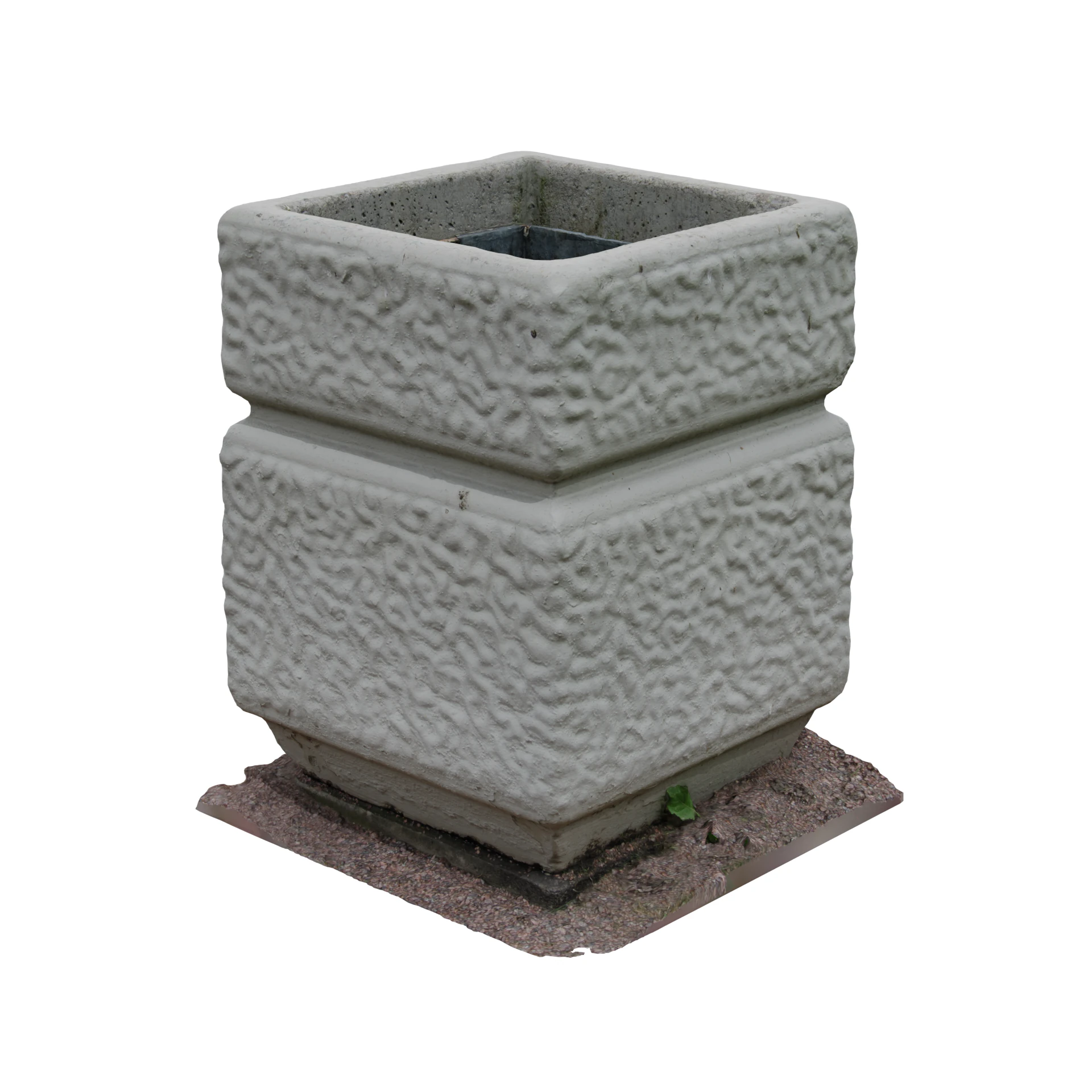 3D Scan of a Concrete Trash Can near the Palace of Peter I 3D Model .c4d .max .obj .3ds .fbx .stl .blend 