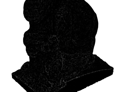 Ancient statue from the 19th century 3D Model