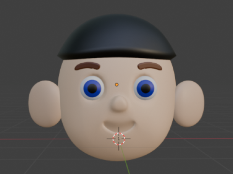 Boys head 3D Model