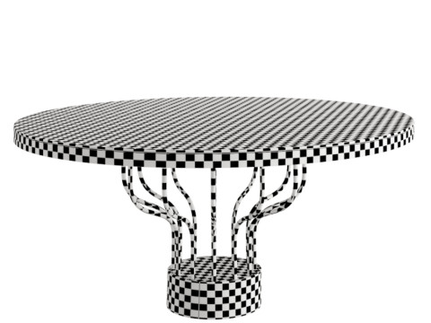 Table and chair 3D Model