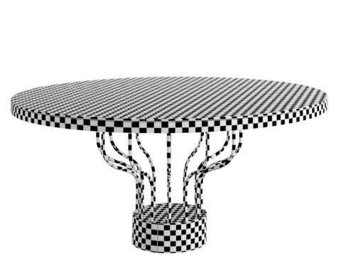 Table and chair 3D Model