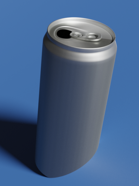Aluminum Tin Can 3D Model .c4d .max .obj .3ds .fbx .stl .blend 