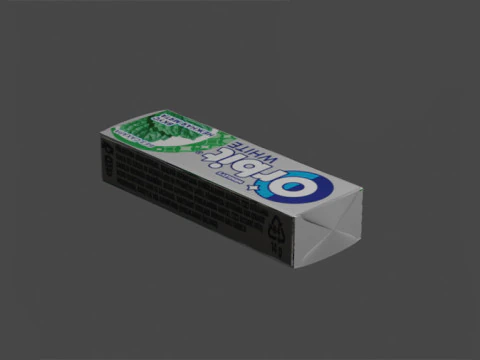 Pack Of Chewing Gum Orbit 3D Model