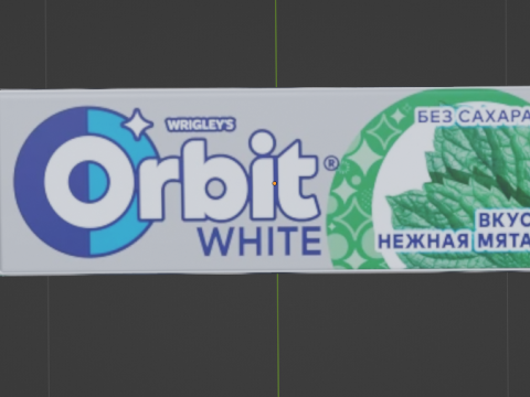 Pack Of Chewing Gum Orbit 3D Модель