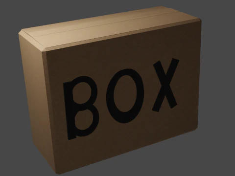 Confezione di scatola trapezoidale in cartone Modello 3D