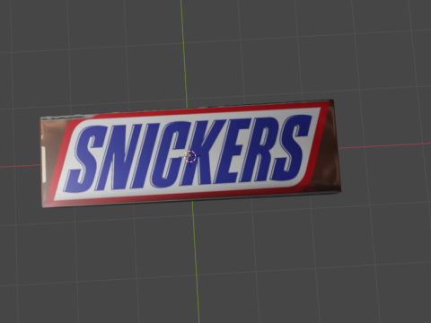 Snickers Chocolate Bar 3D Model