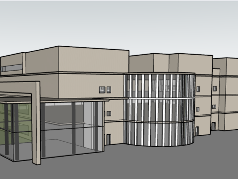 Realistic 3D Hospital Model High-Quality Medical Facility Design for Architects Developers 3Dモデル