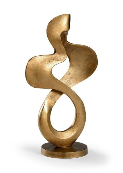 Abstract Gold Infinity Sculpture Decorative 3D Model .c4d .max .obj .3ds .fbx .stl .blend 