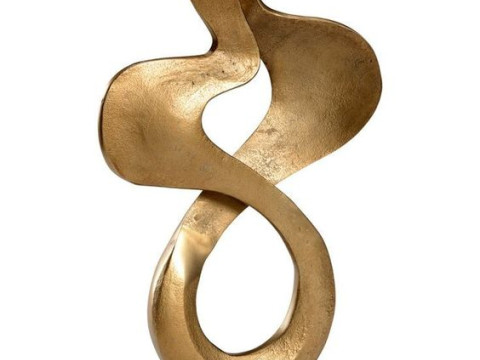Abstract Gold Infinity Sculpture Decorative Modelo 3D