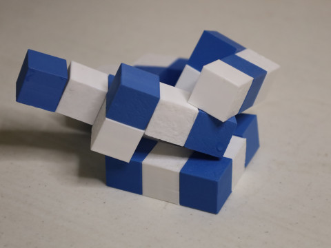 Challenging Chain Puzzle 3D-printmodel