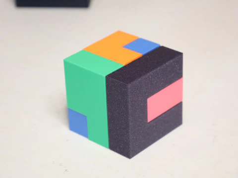 Difficult Cube Puzzle 3D Print Model