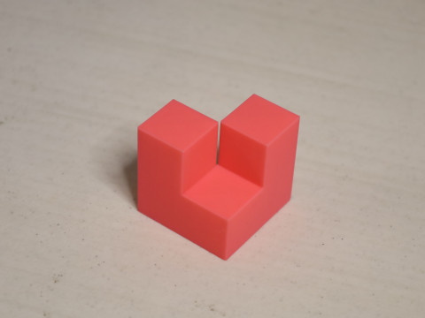 Difficult Cube Puzzle 3D Print Model
