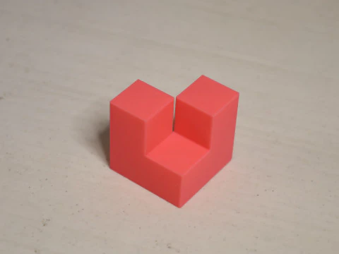 Difficult Cube Puzzle 3D Print Model