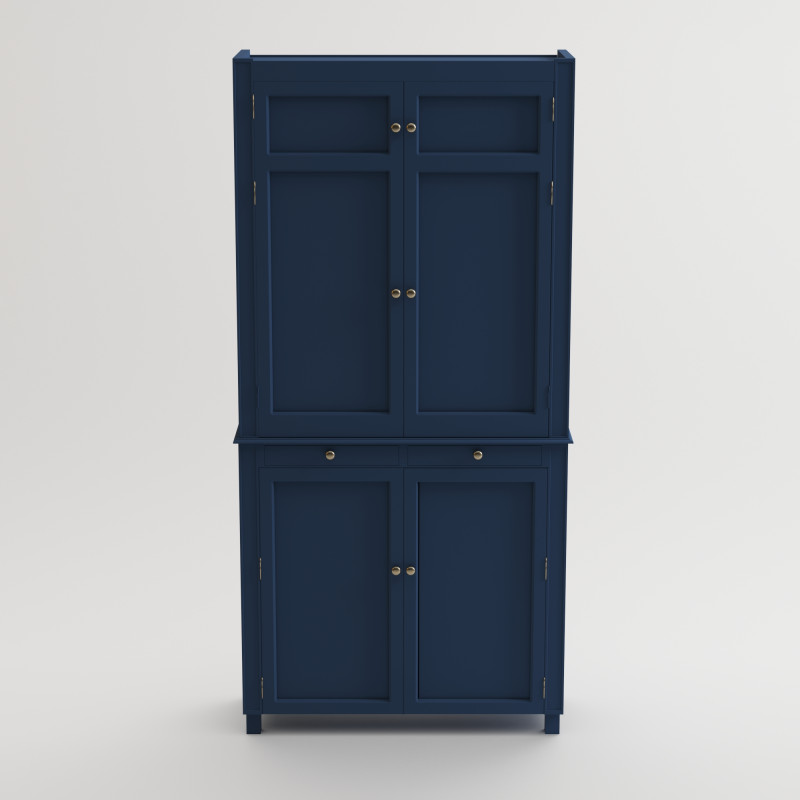 Kabinet blue closet Model 3D .c4d .max .obj .3ds .fbx .stl .blend 
