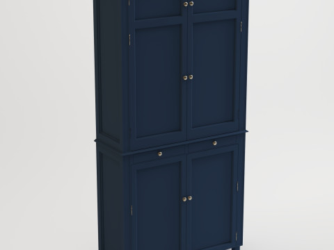 Kabinet blue closet Model 3D