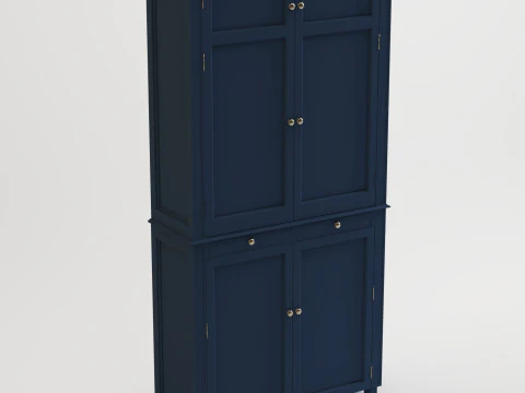 Kabinet blue closet 3D Model