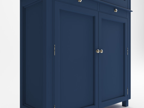 Kabinet blue closet Model 3D