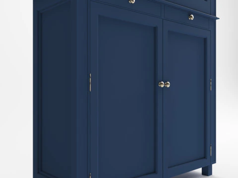 Kabinet blue closet 3D Model