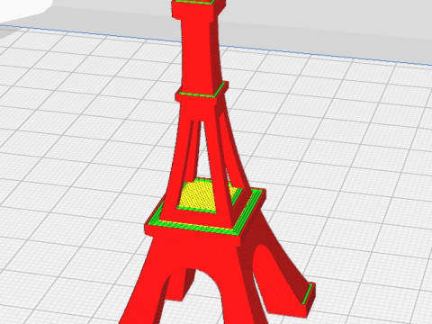 Eiffel Tower medal 2024 3D Model