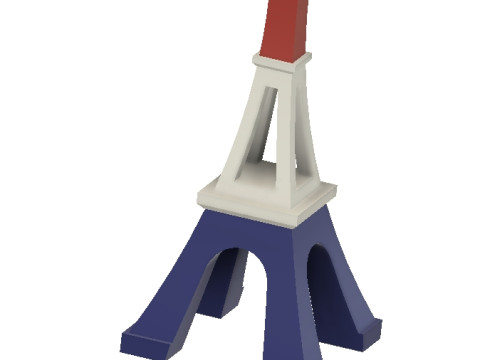 Eiffel Tower medal 2024 3D Model