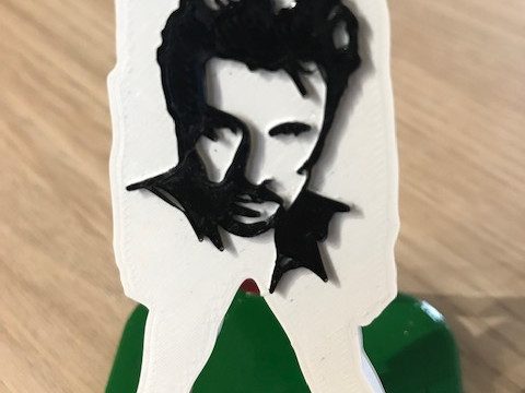 Singer Johnny Hallyday 3D Model