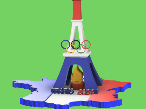 PARIS Eiffel tower 3D 模型