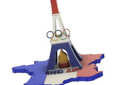 PARIS Eiffel tower 3D 模型