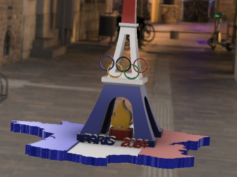 PARIS Eiffel tower 3D 模型