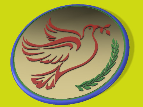 Dove Medal 3D Model