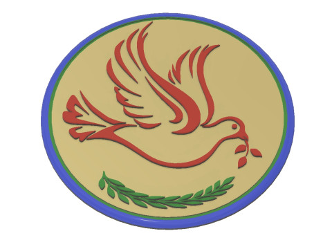 Dove Medal 3D Model