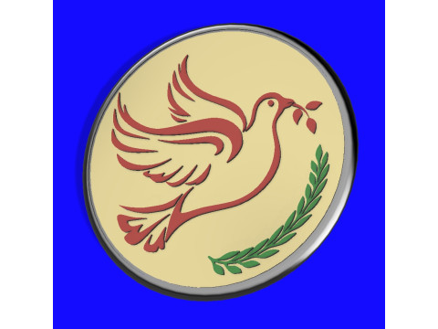 Dove Medal 3D Model