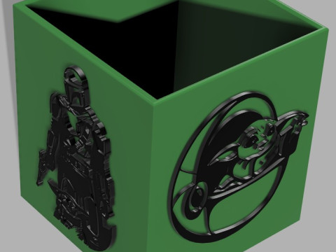 Mandalorian Pencil Cup 3D 打印模型
