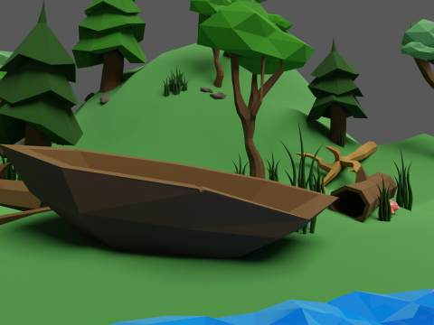 Jungle Iow-Poly Pack 3D Model