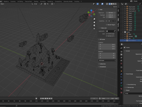Jungle Iow-Poly Pack 3D Model