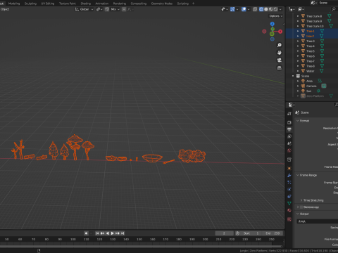 Jungle Iow-Poly Pack 3D Model