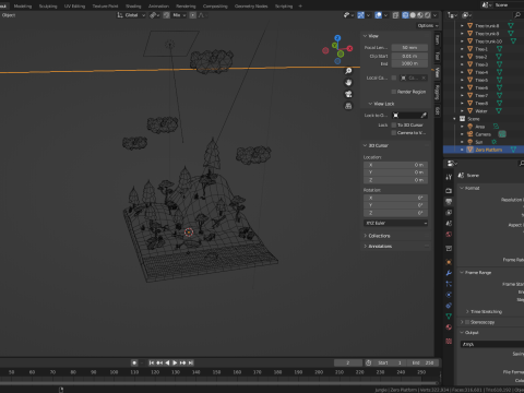 Jungle Iow-Poly Pack 3D Model